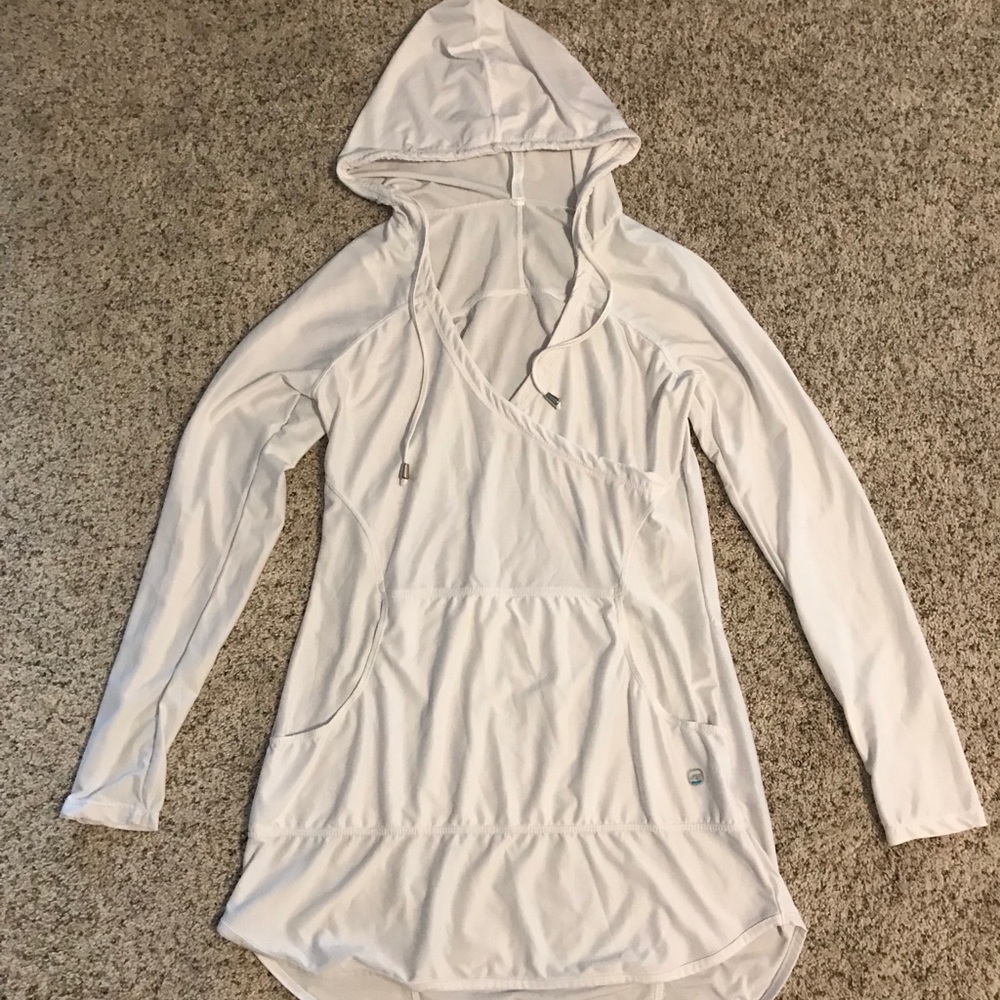 White Free Country Cover Up Top, SPF 50